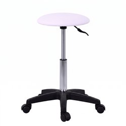 Weelko Pedi white height-adjustable stool