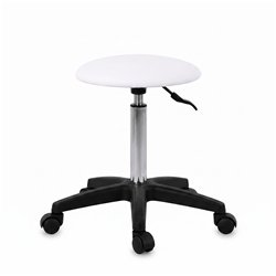 Weelko Pedi white height-adjustable stool