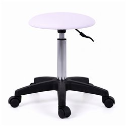 Weelko Pedi white height-adjustable stool