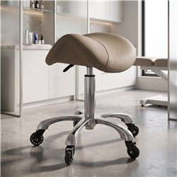 Taburete de estética Weelko Silent Organic con ruedas silenciosas