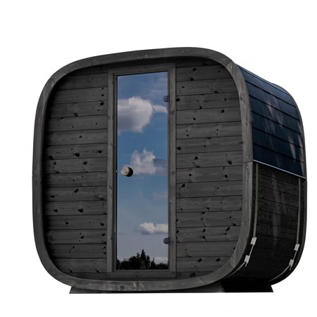 Sauna exterior a vapor Holl’s Onyxia Cube 4 lugares