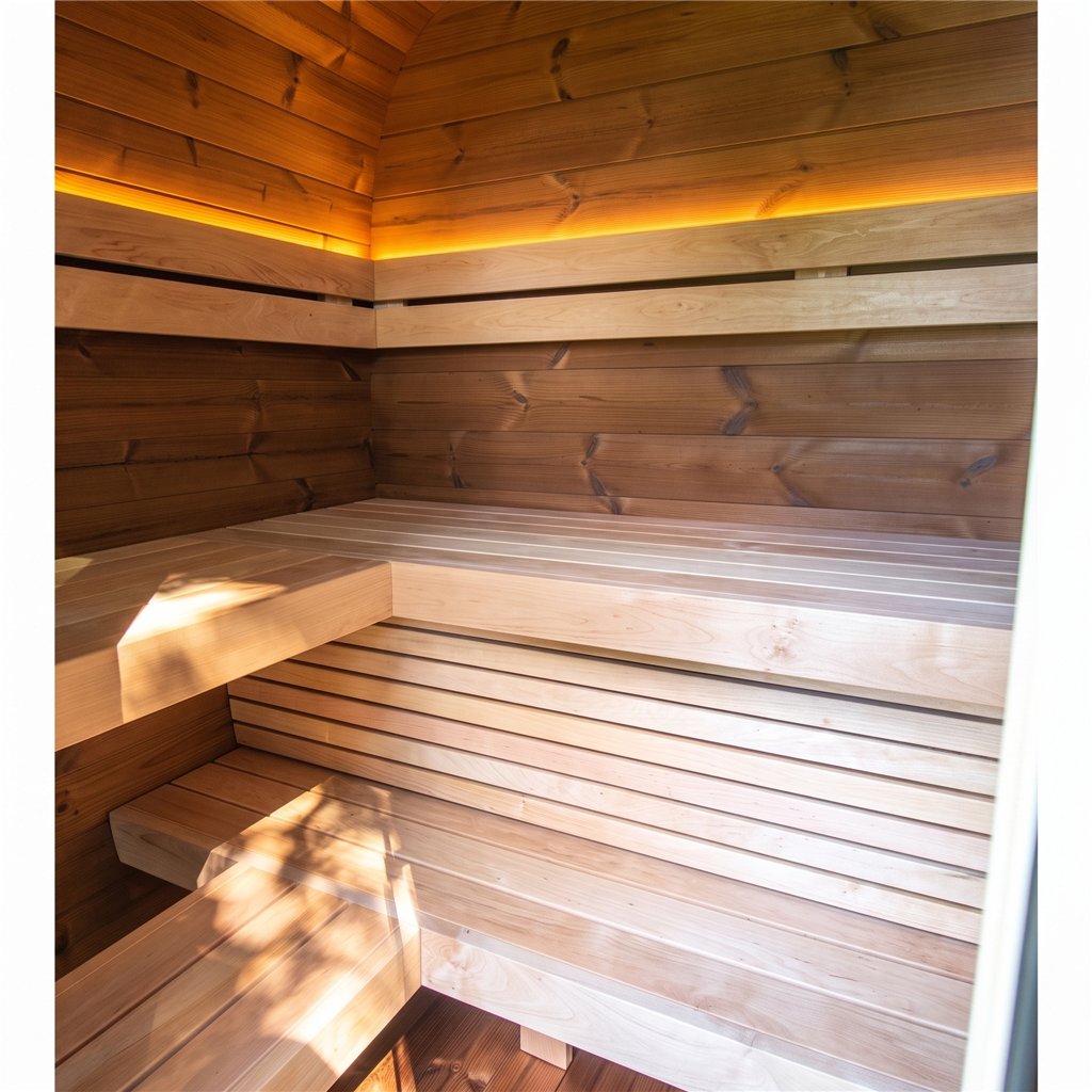 Sauna exterior a vapor Holl’s Onyxia Cube 4 lugares