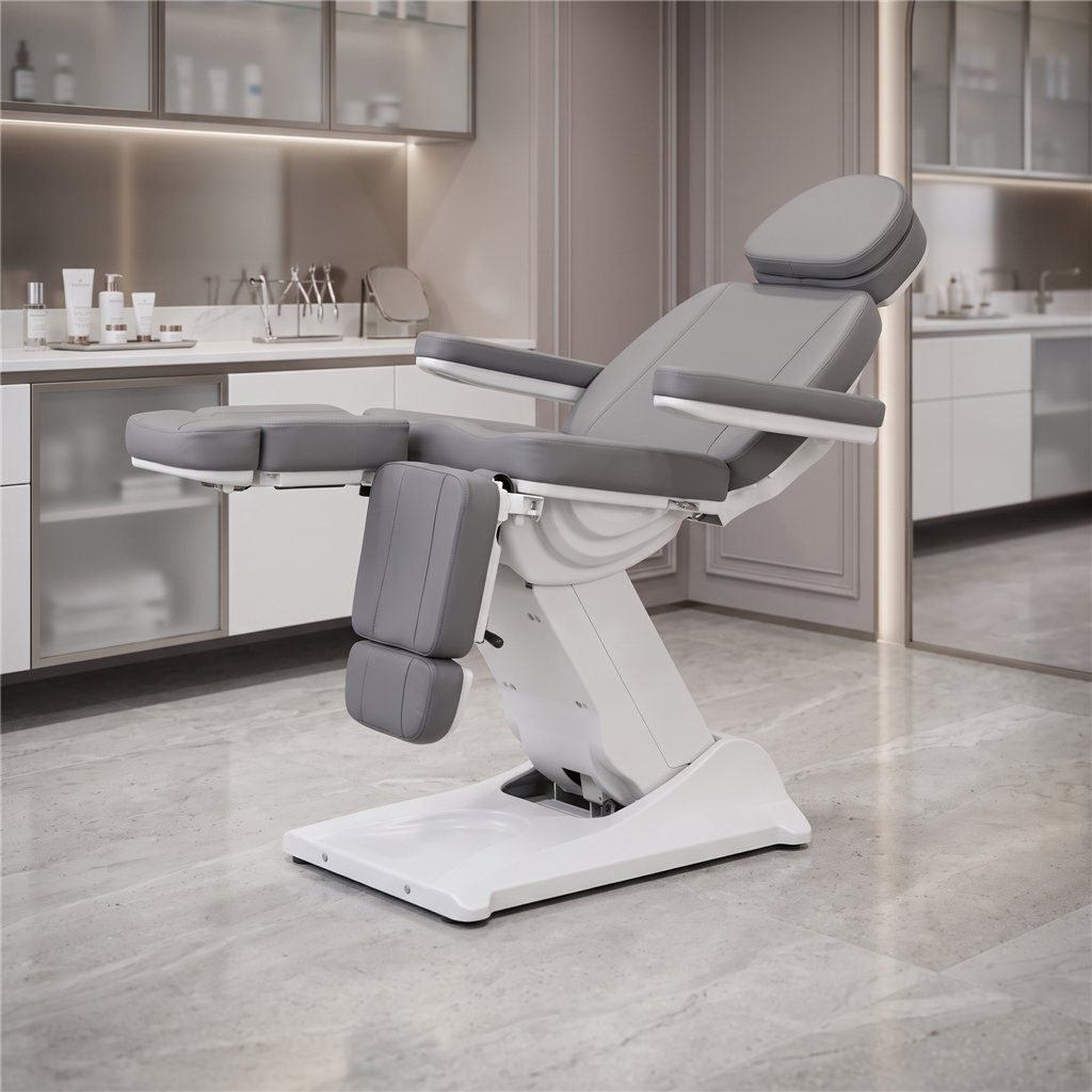 Weelko Solstice fauteuil de podologie et de pédicure électrique 3 moteurs gris