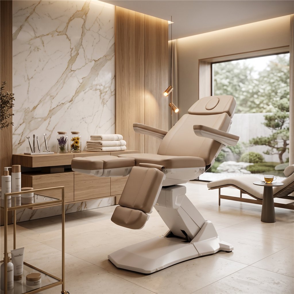Sillón de Podología Medial Smart Beige 3 motores eléctricos (sin calefacción) - Weelko