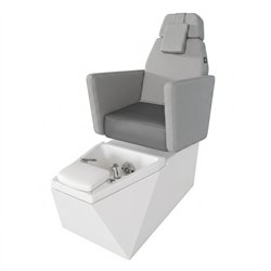NeoBeauty Pedicure Chair Grey with LED foot bath