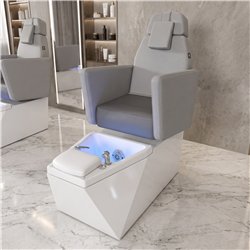 NeoBeauty Pedicure Chair Grey with LED foot bath