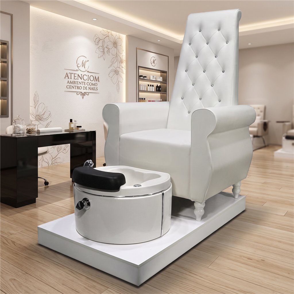 Queen pedicure chair with integrated footbath - I-medStetic Premium