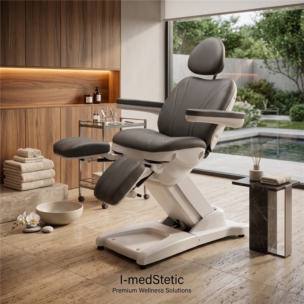 Sillón de Podología y Pedicura Eléctrico I-medStetic Premium Negro