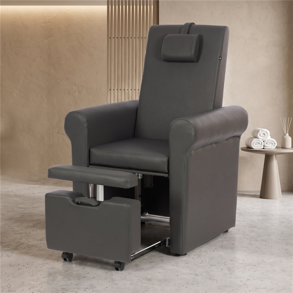 Lumina pedicure chair, gas lift backrest, Weelko