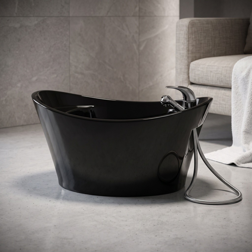 Isla pedicure spa basin, oval ceramic - NeoBeauty