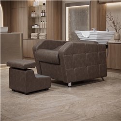 Lavacabezas Brisa NeoBeauty - Sillón multifunción con camilla para SPA y soporte para bañera