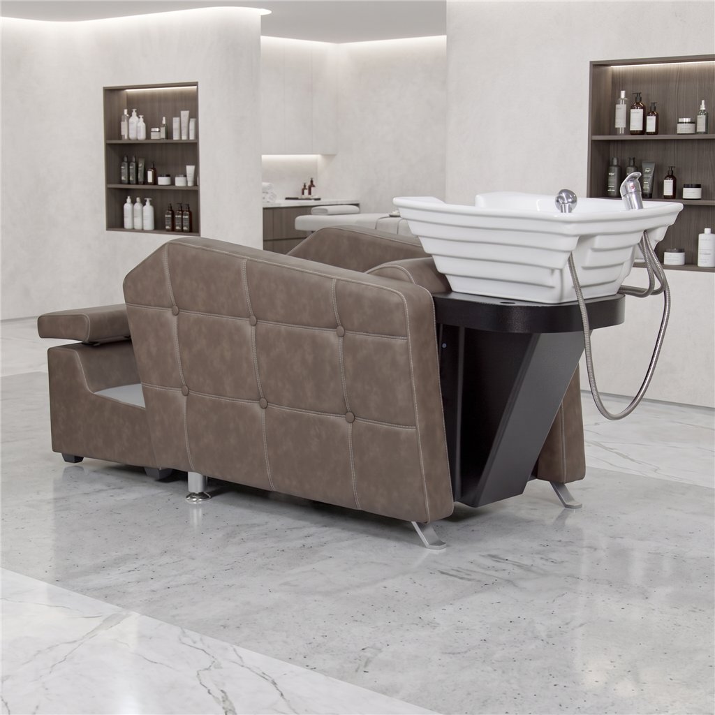 Lavacabezas Brisa NeoBeauty - Sillón multifunción con camilla para SPA y soporte para bañera