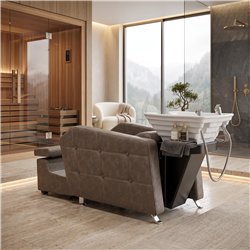Lavacabezas Brisa NeoBeauty - Sillón multifunción con camilla para SPA y soporte para bañera