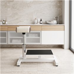 Hydraulic pedicure basin stand with adjustable footrest - NeoBeauty