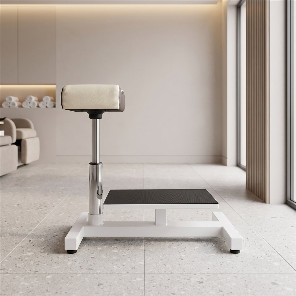 Hydraulic pedicure basin stand with adjustable footrest - NeoBeauty