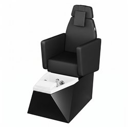 NeoBeauty Total Black Pedicure Chair with LED Basin