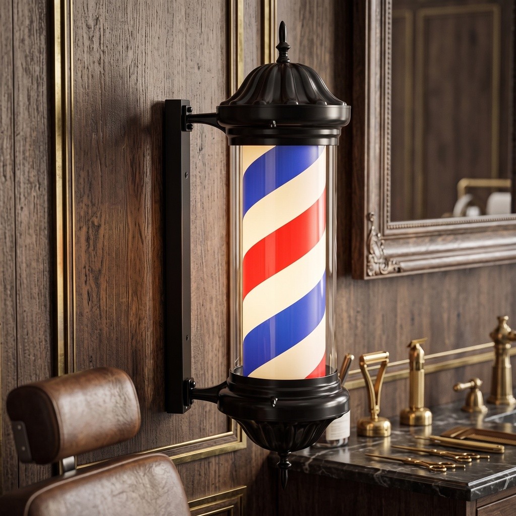 Drehender Tricolor Barber Pole Dagive – Weelko