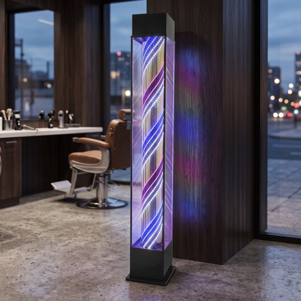Poste de Barbero LED multicolor Barine - Weelko