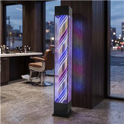 Palo da Barbiere LED Barine - Design moderno a colonna con luci LED multicolori a spirale | Weelko