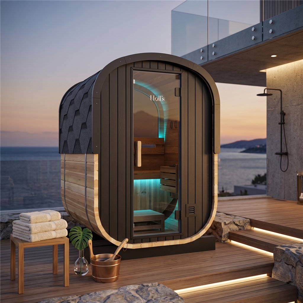Sauna tradizionale da esterno Holl’s Cocoon 2 posti