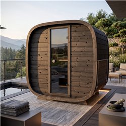 Holl’s Onyxia Cube 4-person outdoor steam sauna