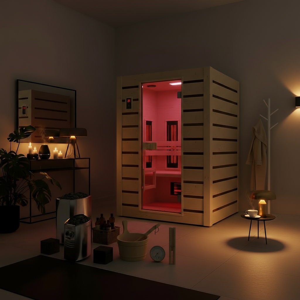 Sauna híbrida HOLL'S HYBRID COMBI 2 lugares tradicional e infravermelhos
