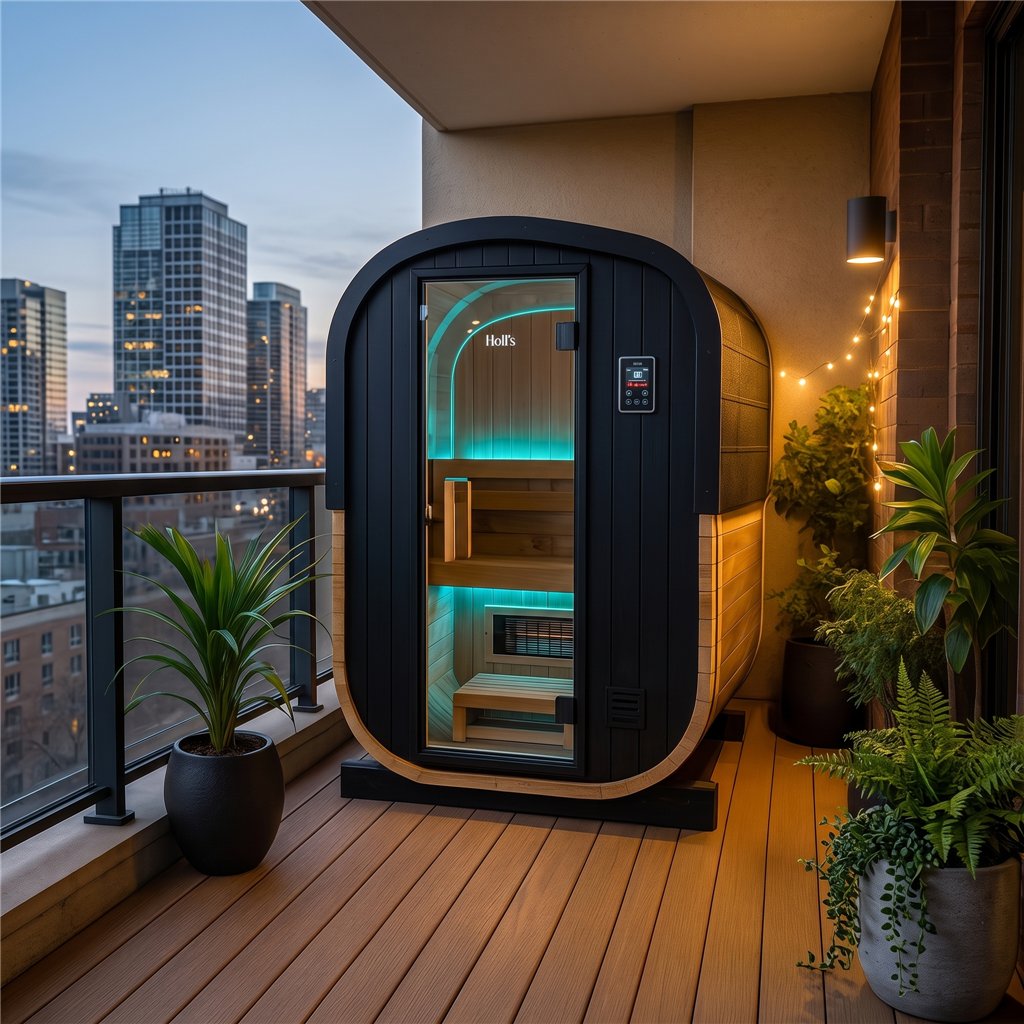 Sauna exterior tradicional Holl’s Cocoon 2 lugares