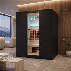 Sauna hybride Holl's Symbioz Hybrid 3 places avec infrarouges et vapeur