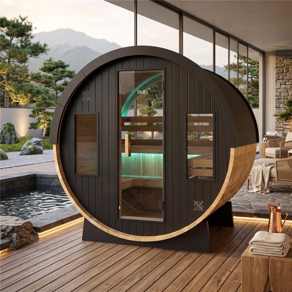 Sauna tradicional ORPHEE 180 de vapor para 5-6 plazas