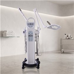 MAIA 9-in-1 aesthetic multifunction tower with LED magnifying lamp, DDUUEETT