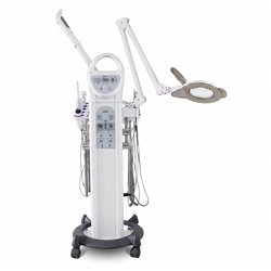 Maia Kosmetikmöbel 9-in-1 mit Gesichtsdampfer und LED-Lupenleuchte – Dduueett