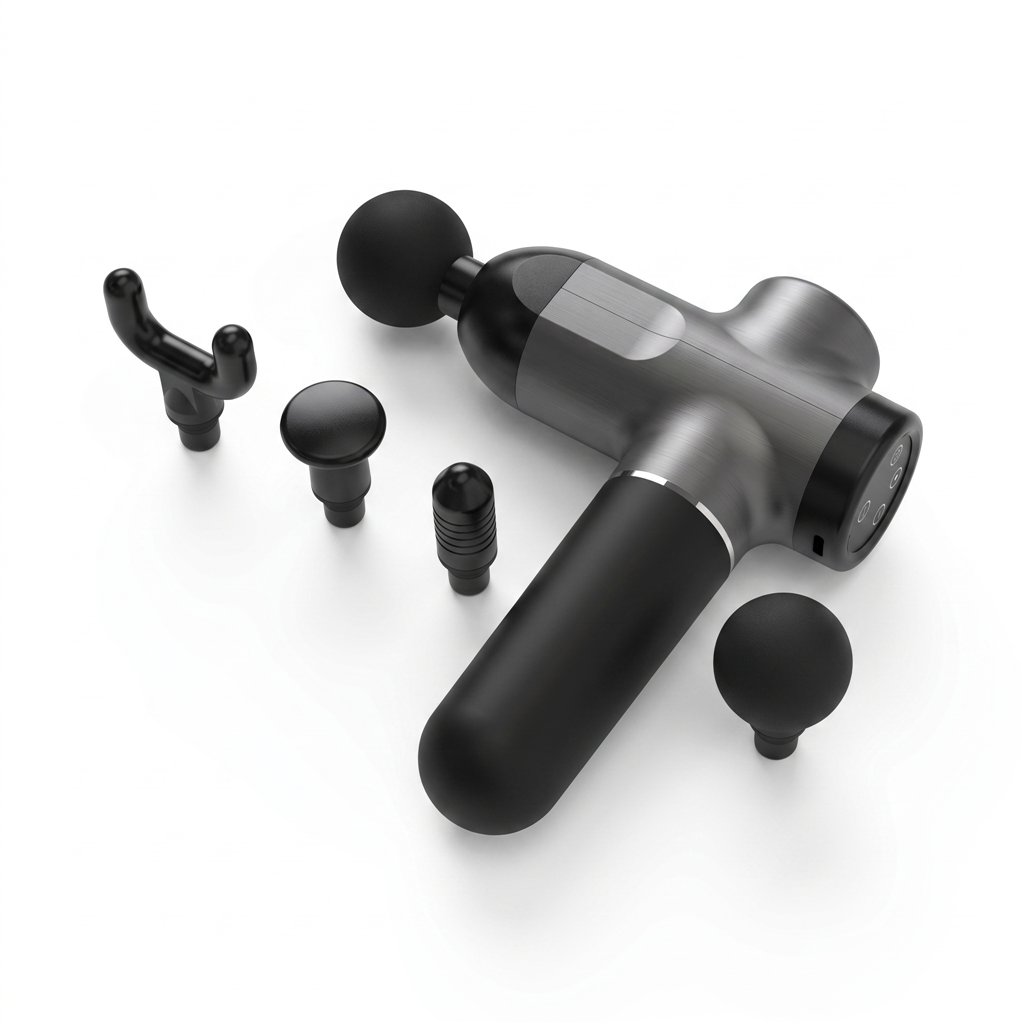 Weelko Portable Ultralight Massage Gun with 4 Heads and 6 Speeds