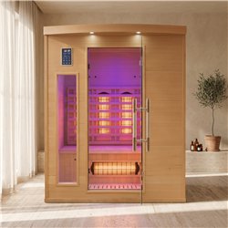 Sauna de infravermelhos France Sauna Apollon Quartz 3 lugares