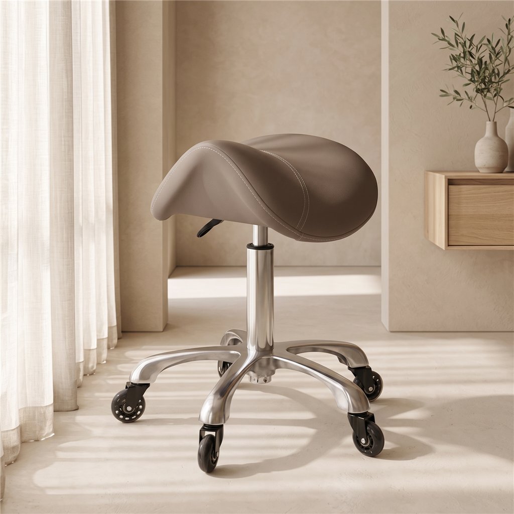 Weelko Silent Organic beauty stool with silent wheels