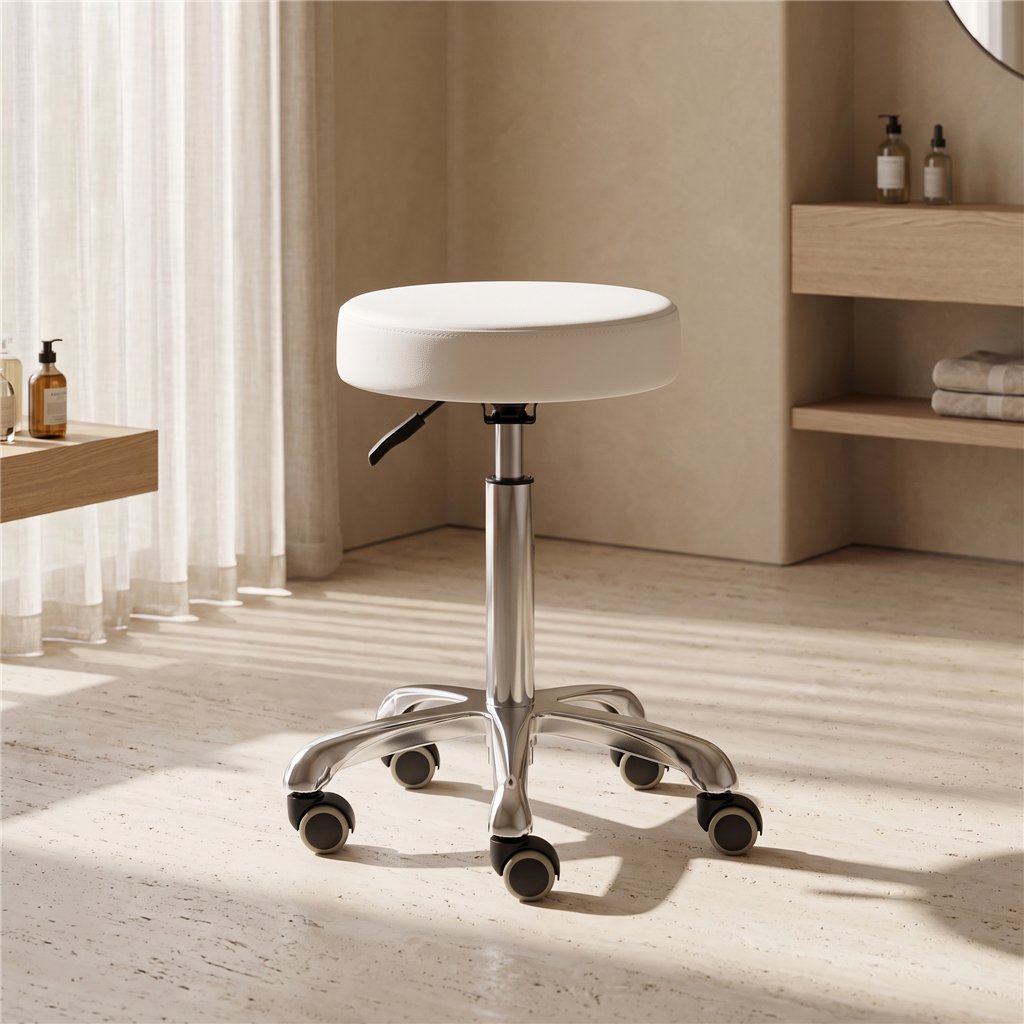 Taburete de estética Mirplay BETA Beauty regulable en altura