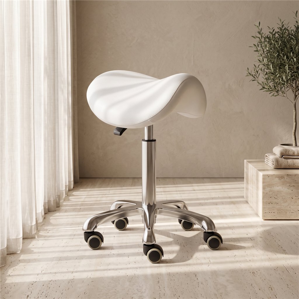 Taburete de estética Mirplay ALPHA ajustable en altura