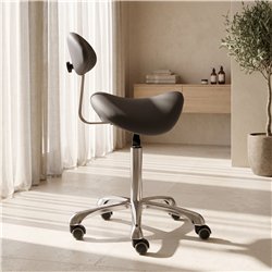 Mirplay ALPHA PLUS BLACK Beauty height-adjustable beauty stool