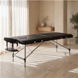 Camilla portátil plegable de aluminio Weelko Nomad one negra