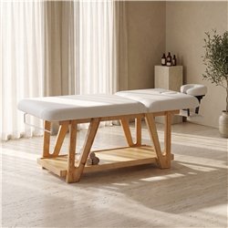 Camilla de madera Weelko Serr WKS035.A26 con reposacabezas ajustable