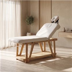 Camilla de madera Weelko Serr WKS035.A26 con reposacabezas ajustable