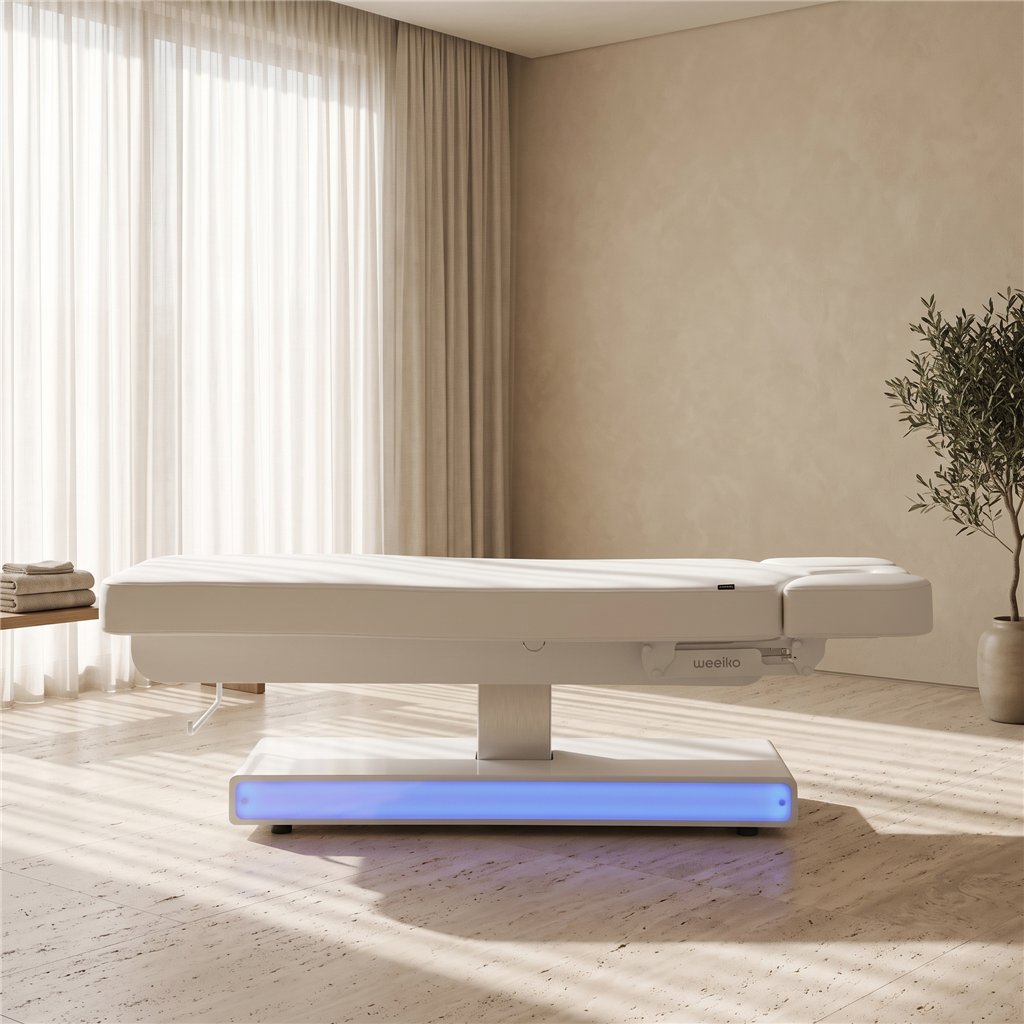 Weelko Nush + 3-motor electric massage table with RGB LED