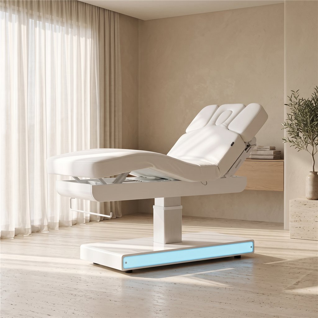 Elektrische Massageliege Weelko Nush + mit 3 Motoren und RGB-LED