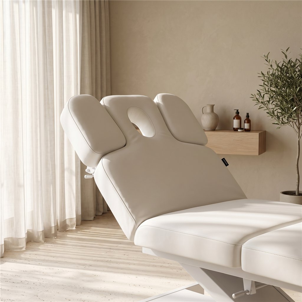 Camilla eléctrica spa Weelko Muse + con calefacción y base de madera LED