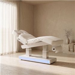 Camilla eléctrica spa Weelko Muse + con calefacción y base de madera LED