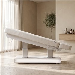 Camilla eléctrica spa Weelko Muse + con calefacción y base de madera LED