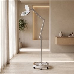 Lámpara LED de aumento UV DDUUEETT TADA con base de ruedas