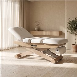 Elektrische Spa-Kosmetikliege DDUUEETT ALUNI aus Holz mit 3 Motoren