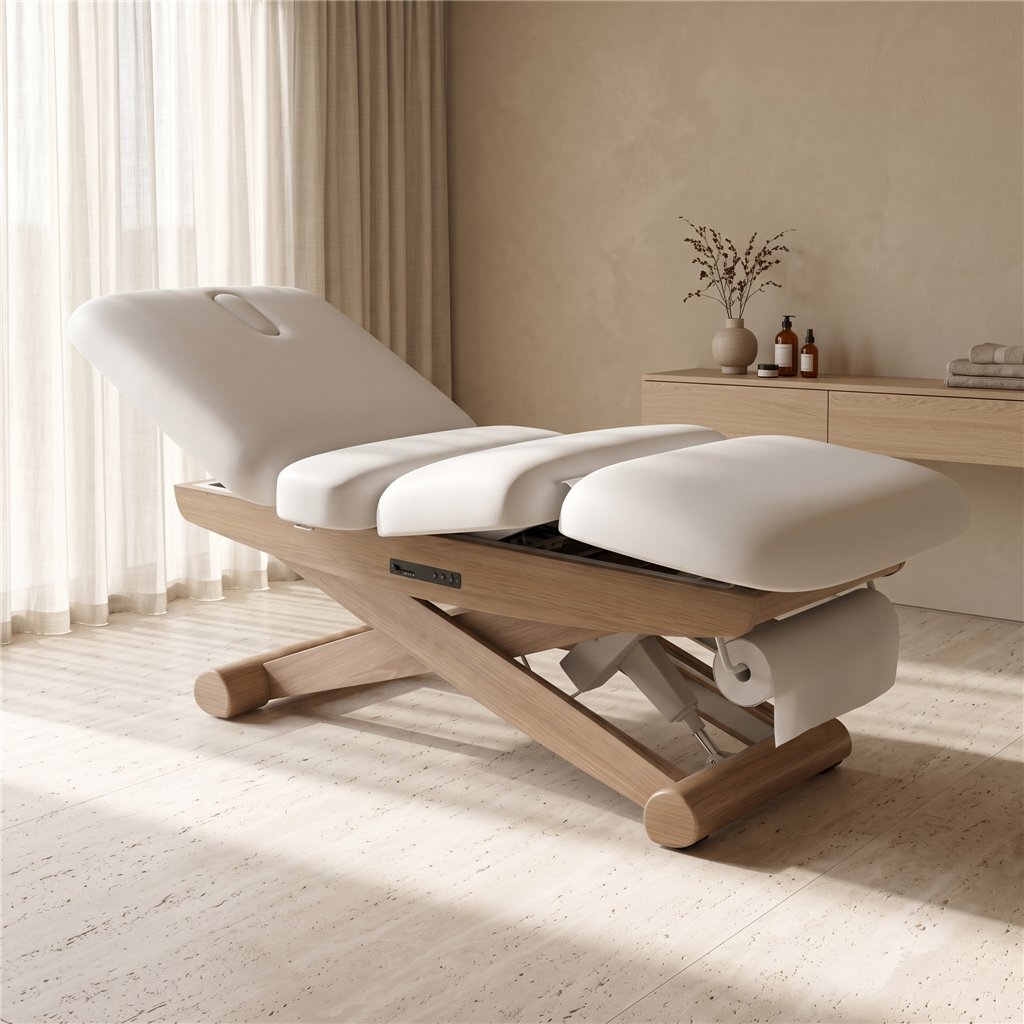 Camilla eléctrica spa DDUUEETT ALUNI de madera con 3 motores