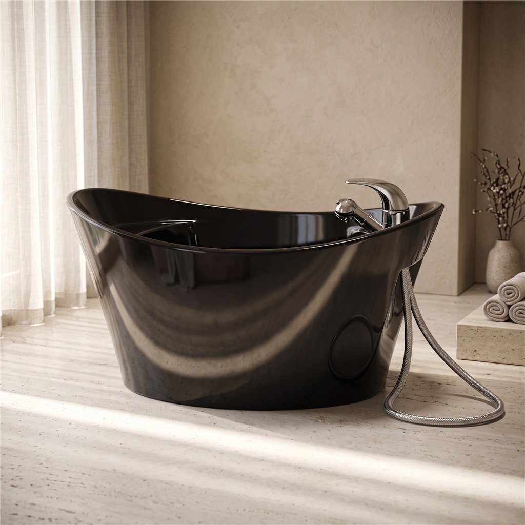 Isla pedicure spa basin, oval ceramic - NeoBeauty