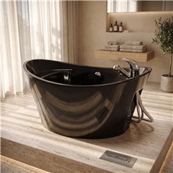Isla pedicure spa basin, oval ceramic - NeoBeauty